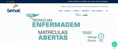 site do senac tocantins.